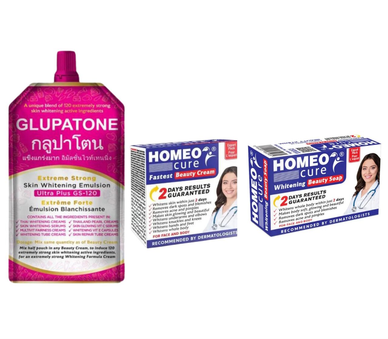 Glupatone + Homeo Cure + Soap